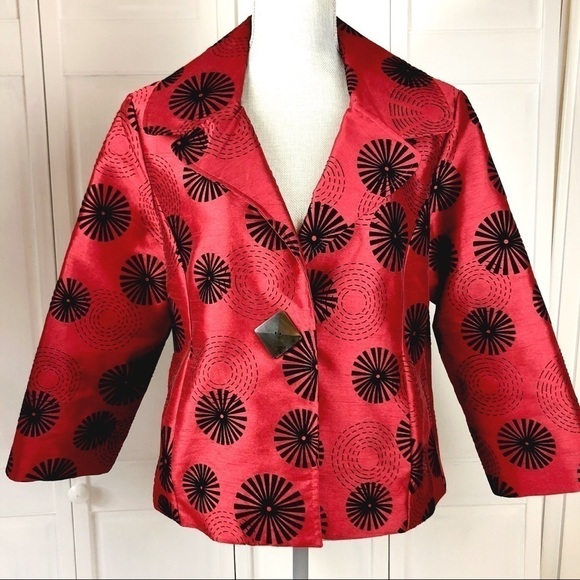 PAINTED PONY RED ARTSY TAPESTRY JACKET
